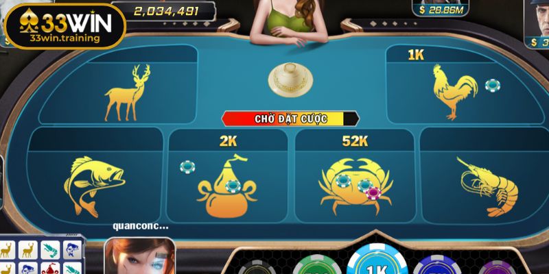 Cập nhật cửa cược Bầu Cua và tỷ lệ thưởng cập nhật từ 33WIN