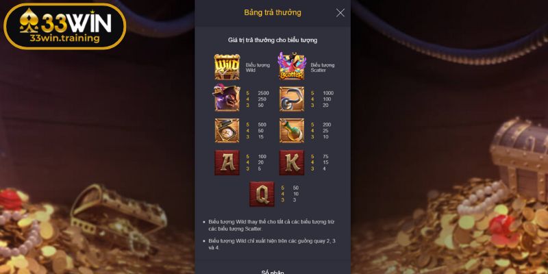 Kho Báu Của Thuyền Trưởng 33WIN - Siêu Phẩm Slot Thú Vị 2025 3 Tận dụng các tính năng hỗ trợ đặc biệt trong Kho Báu Của Thuyền Trưởng