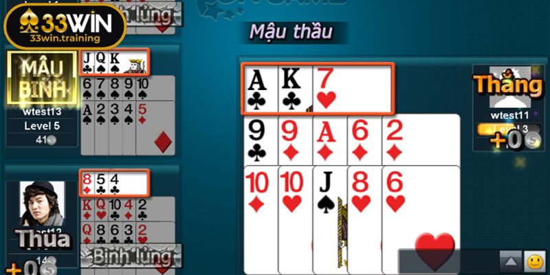 Quy luật chơi Mậu Binh từ 33WIN bạn cần biết