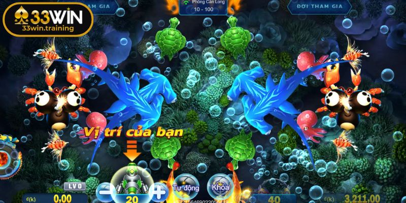 Tiền Long Đánh Cá 33WIN – Trải Nghiệm Săn Thưởng Đỉnh Cao 2 Phòng Long Vương có cấp độ cao cần có chiến thuật tốt